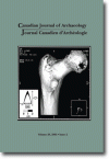 Journal canadien d'archéologie volume 29, numéro 2